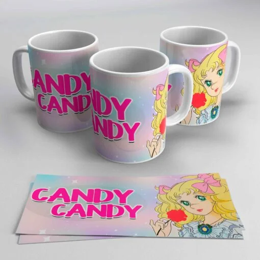 Taza Candy con rosa - Imagen 5